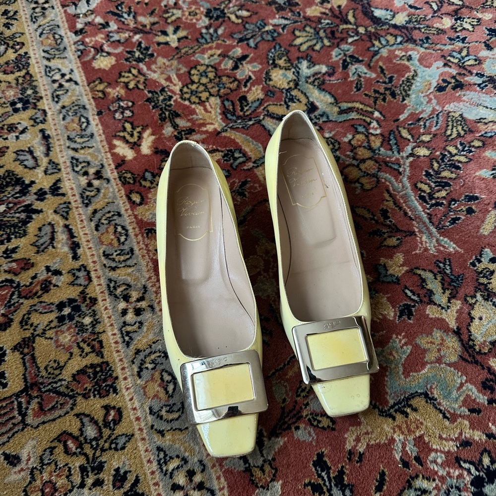 Roger Vivier yellow heels